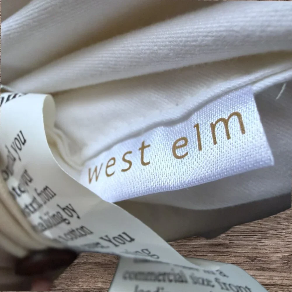 West Elm Pillow Set Down Filled Neutral Textured Organic Modern Quiet Luxury